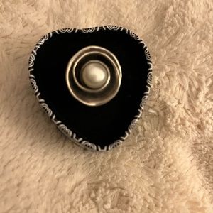 Silpada Pearl Sterling Ring- Available in two sizes; 8.5 and 6.5